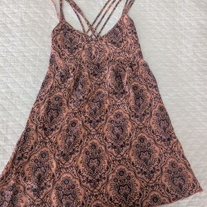 O'Neill Peach and Navy Patterned Dress